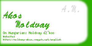 akos moldvay business card
